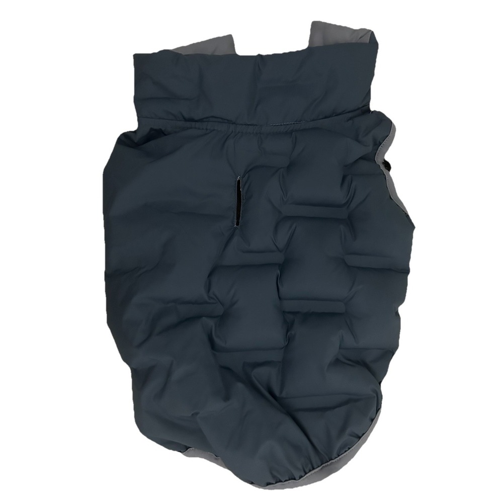 Reddy Quilted Puffer Dog Vest Jacket Medium Blue 16-18 inch  PB-4